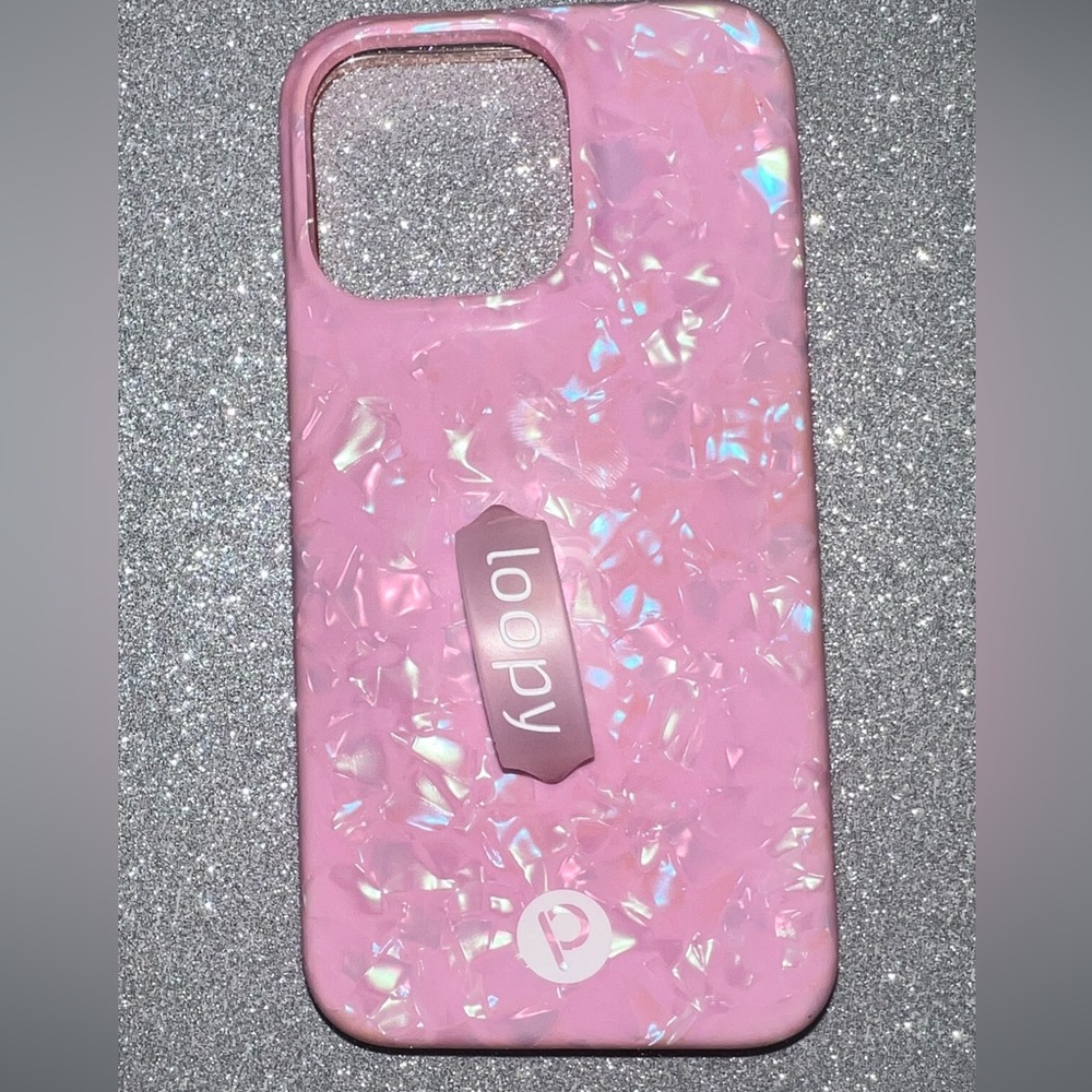 Loopy iPhone 13 Pro Pink opal shell